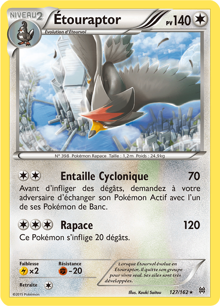 Étouraptor - XY Impulsion TURBO - 127 - Rare