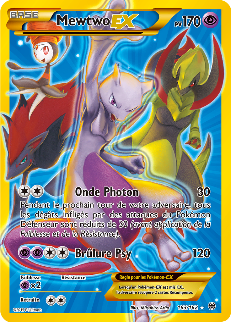 Mewtwo - XY Impulsion TURBO - 163 - Holographique rare EX