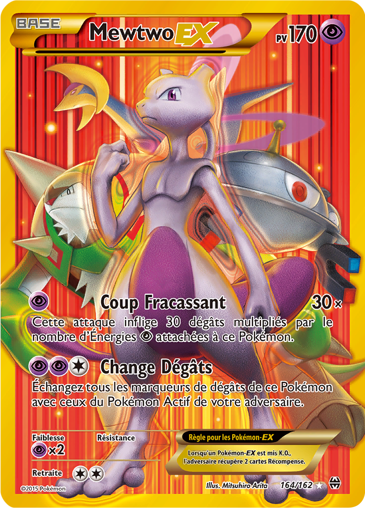 Mewtwo - XY Impulsion TURBO - 164 - Holographique rare EX