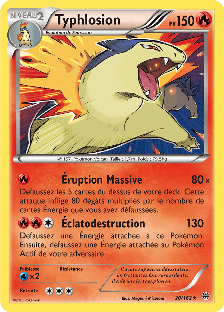 Typhlosion - XY Impulsion TURBO - 020 - Holographique rare