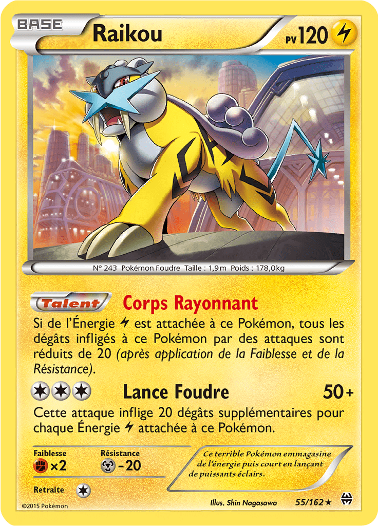 Raikou - XY Impulsion TURBO - 055 - Holographique rare