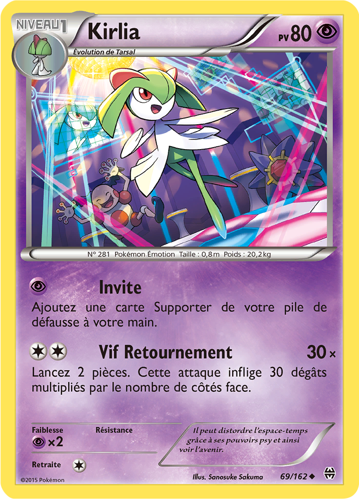 Kirlia - XY Impulsion TURBO - 069 - Peu commune