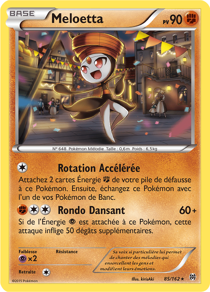 Meloetta - XY Impulsion TURBO - 085 - Holographique rare