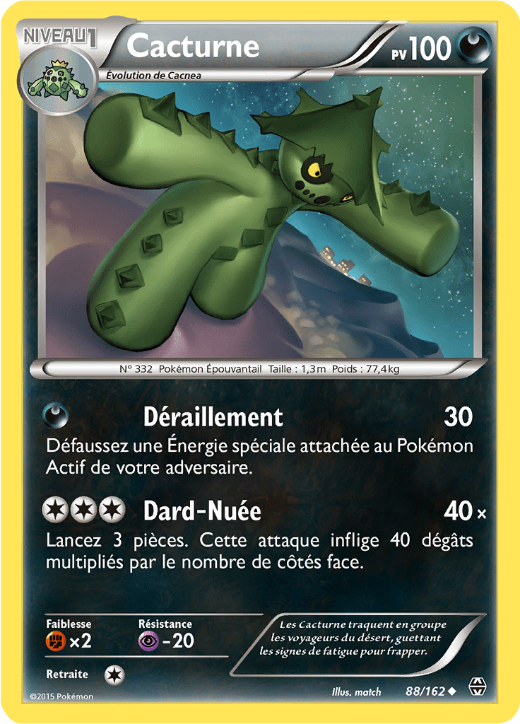 Cacturne - XY Impulsion TURBO - 088 - Peu commune