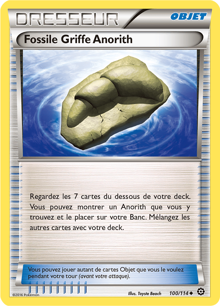 Fossile Griffe Anorith - XY Offensive Vapeur - 100 - Peu commune