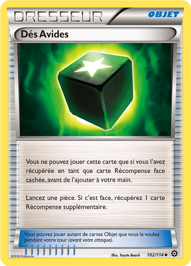 Dés Avides - XY Offensive Vapeur - 102 - Peu commune