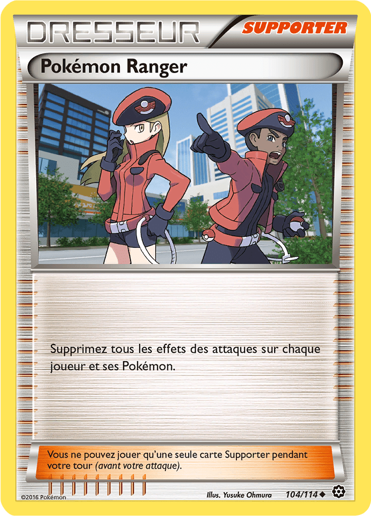 Pokémon Ranger - XY Offensive Vapeur - 104 - Peu commune