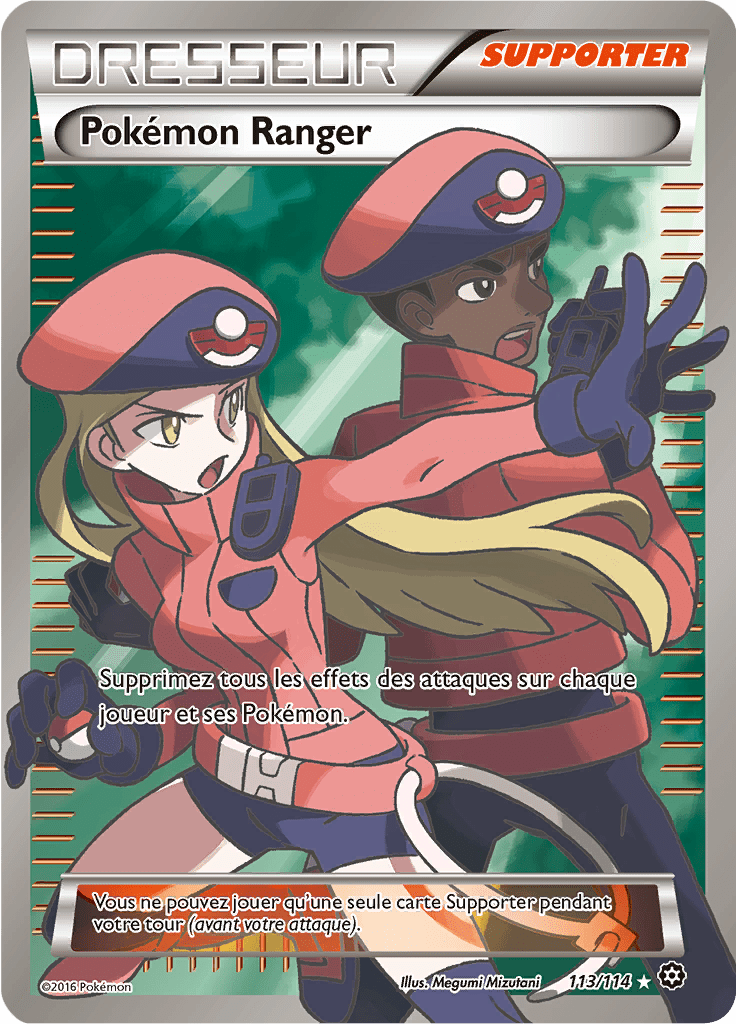 Pokémon Ranger - XY Offensive Vapeur - 113 - Ultra rare