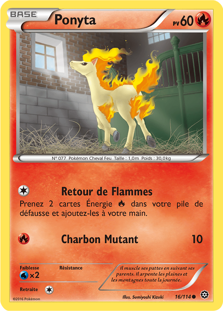 Ponyta - XY Offensive Vapeur - 016 - Commune