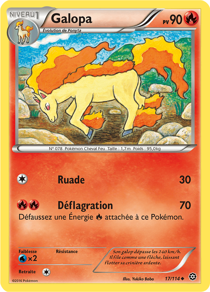 Galopa - XY Offensive Vapeur - 017 - Peu commune