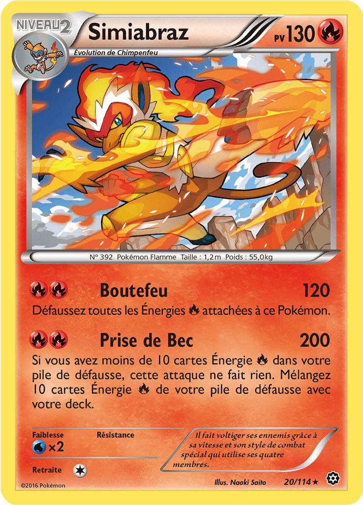 Simiabraz - XY Offensive Vapeur - 020 - Holographique rare
