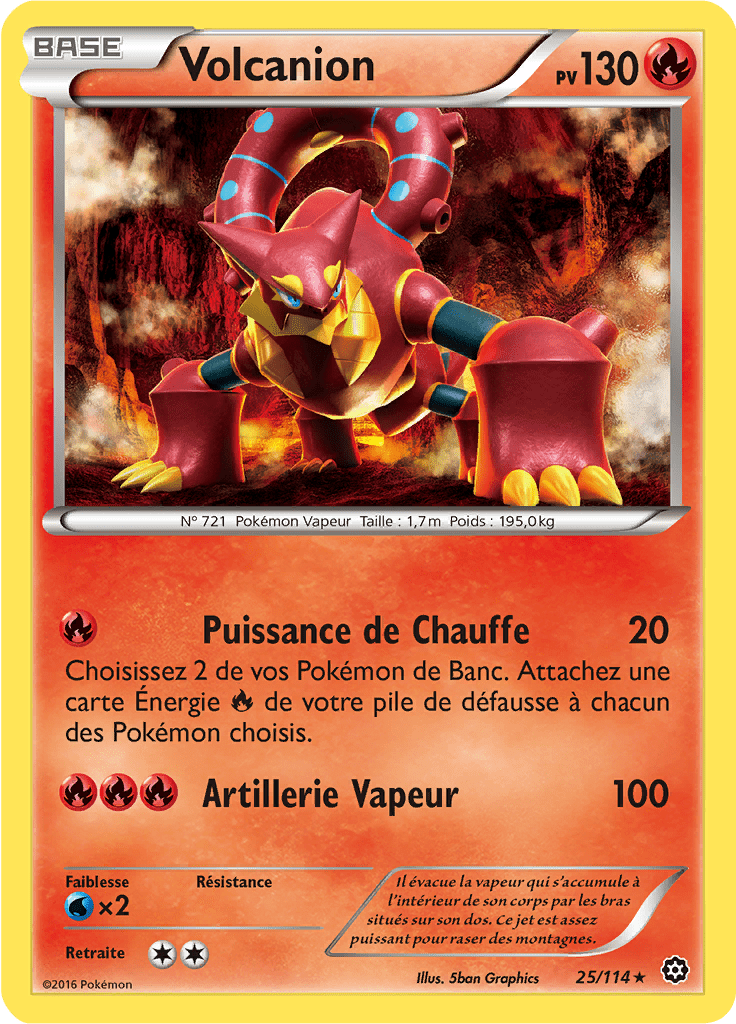 Volcanion - XY Offensive Vapeur - 025 - Rare
