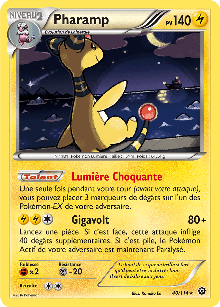 Pharamp - XY Offensive Vapeur - 040 - Holographique rare