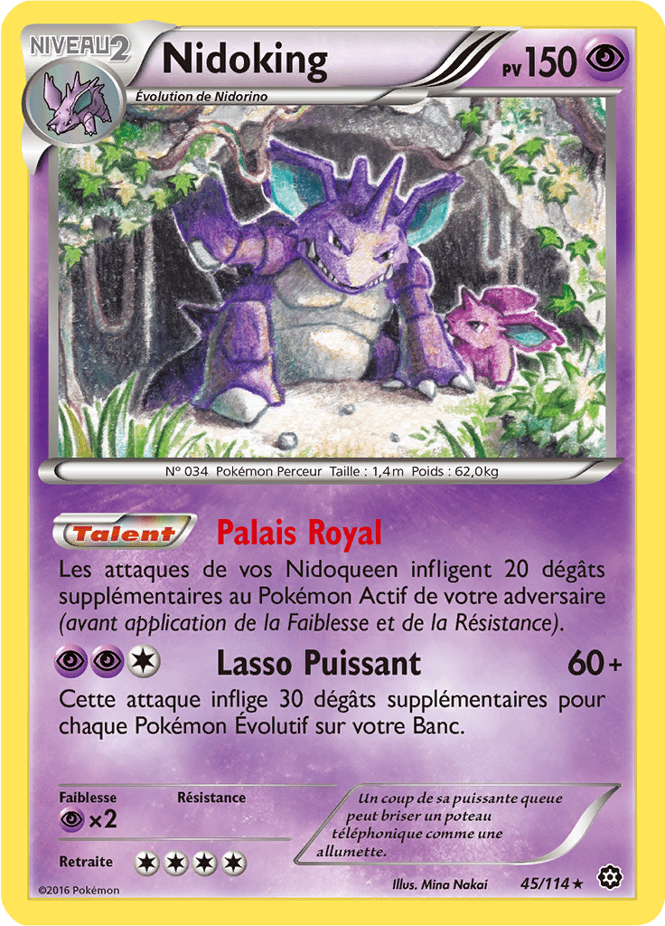 Nidoking - XY Offensive Vapeur - 045 - Rare