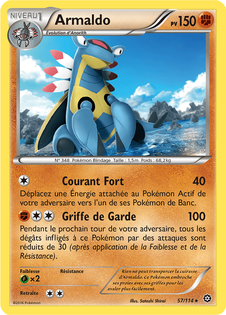 Armaldo - XY Offensive Vapeur - 057 - Rare