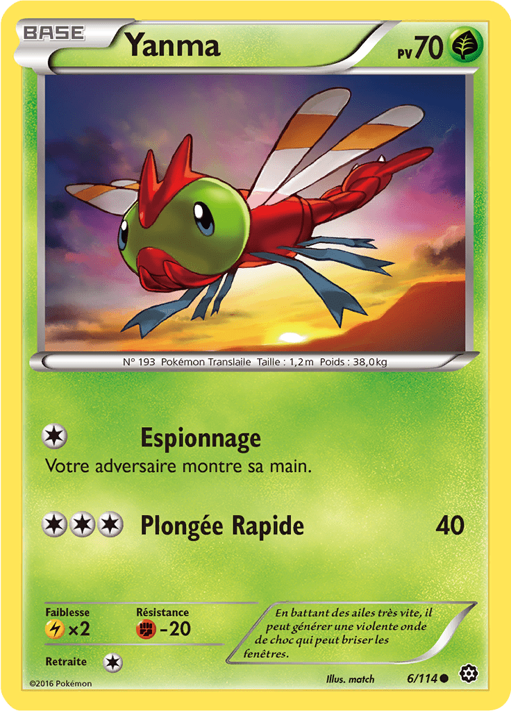 Yanma - XY Offensive Vapeur - 006 - Commune