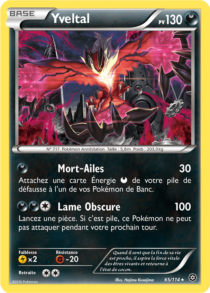 Yveltal - XY Offensive Vapeur - 065 - Holographique rare