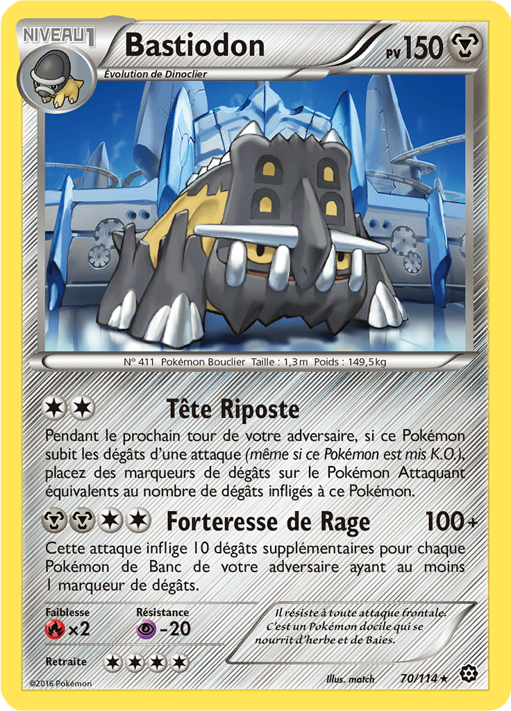 Bastiodon - XY Offensive Vapeur - 070 - Rare