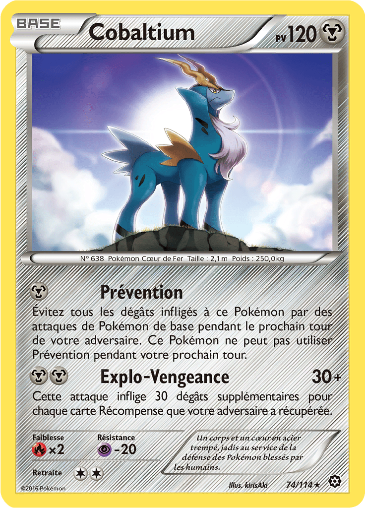 Cobaltium - XY Offensive Vapeur - 074 - Rare