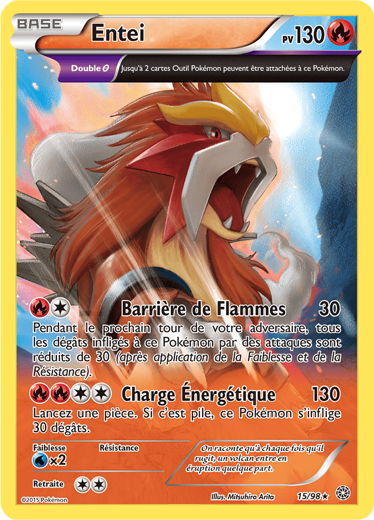 Entei - XY Origines Antiques - 015 - Holographique rare