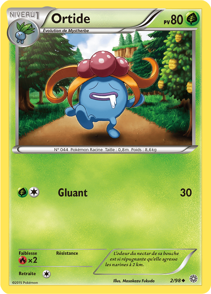 Ortide - XY Origines Antiques - 002 - Peu commune