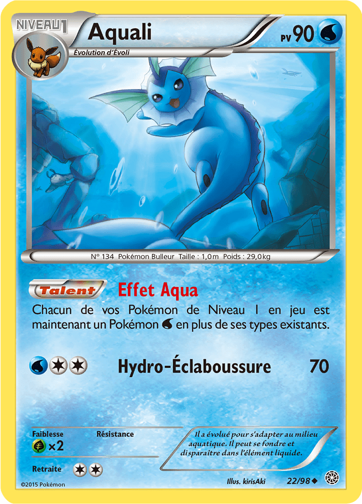Aquali - XY Origines Antiques - 022 - Peu commune