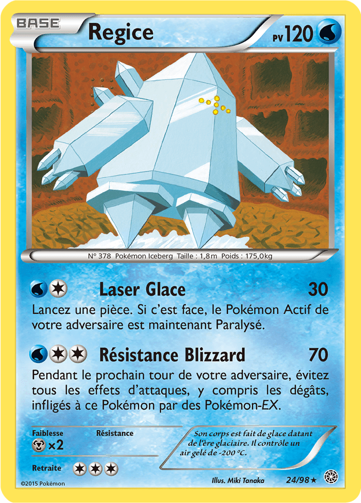 Regice - XY Origines Antiques - 024 - Rare