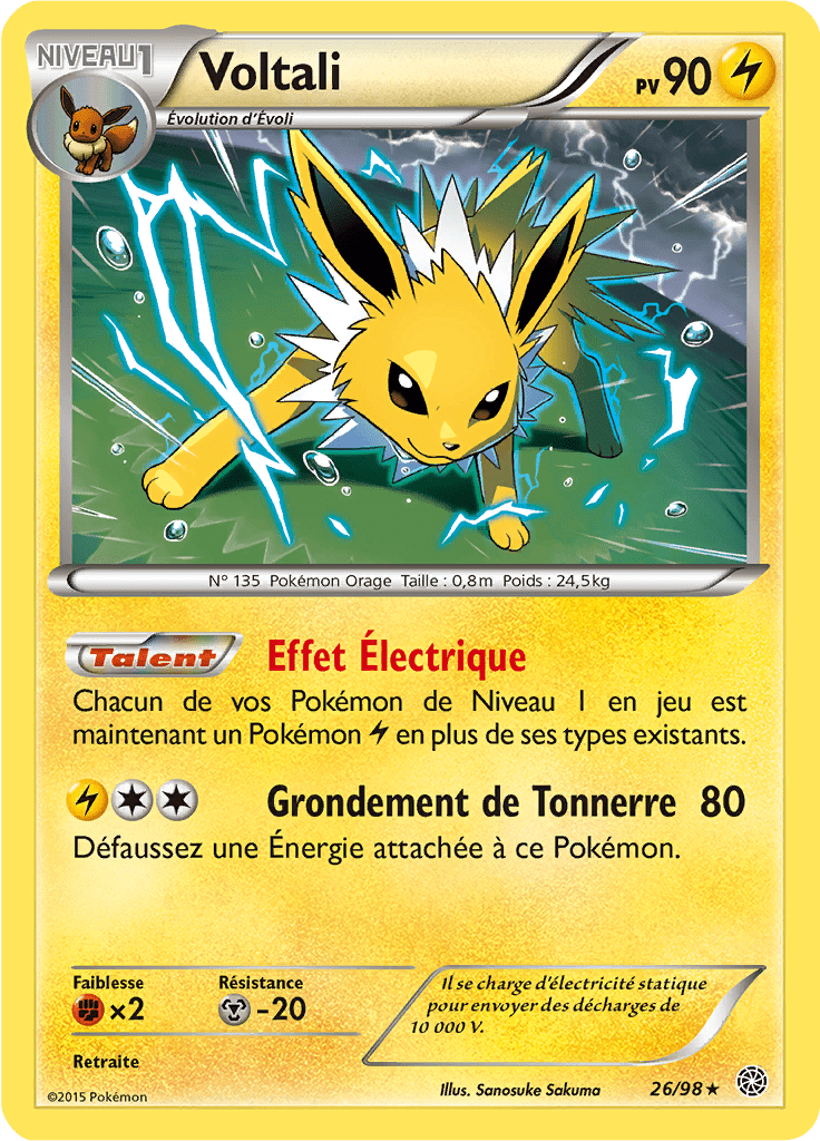 Voltali - XY Origines Antiques - 026 - Holographique rare