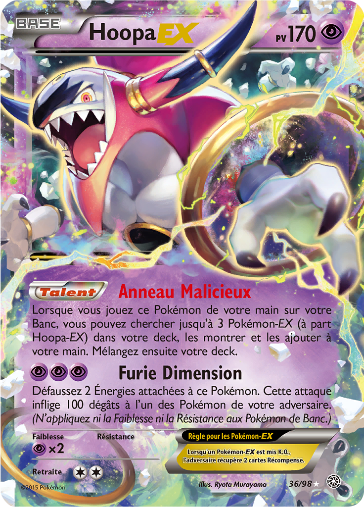 Hoopa - XY Origines Antiques - 036 - Holographique rare EX