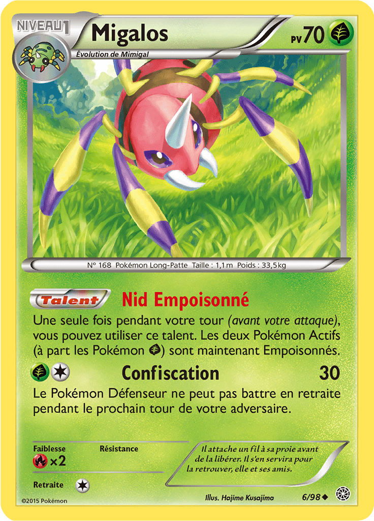 Migalos - XY Origines Antiques - 006 - Peu commune