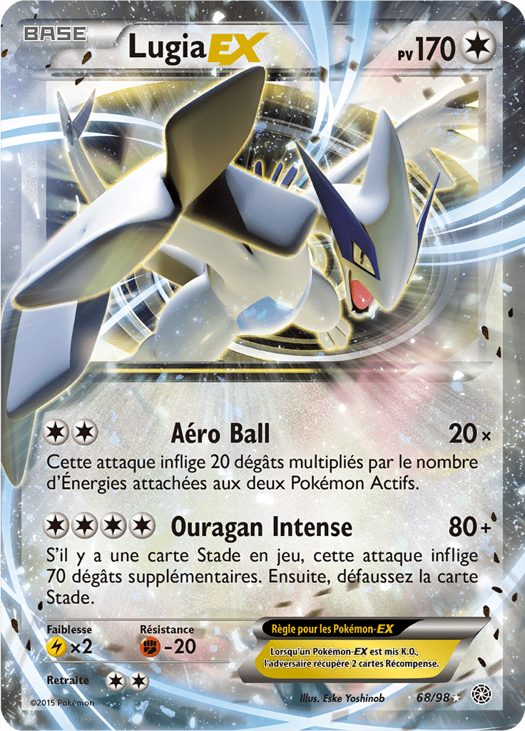 Lugia - XY Origines Antiques - 068 - Holographique rare EX