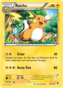 Raichu - XY Poings Furieux - 028 - Peu commune