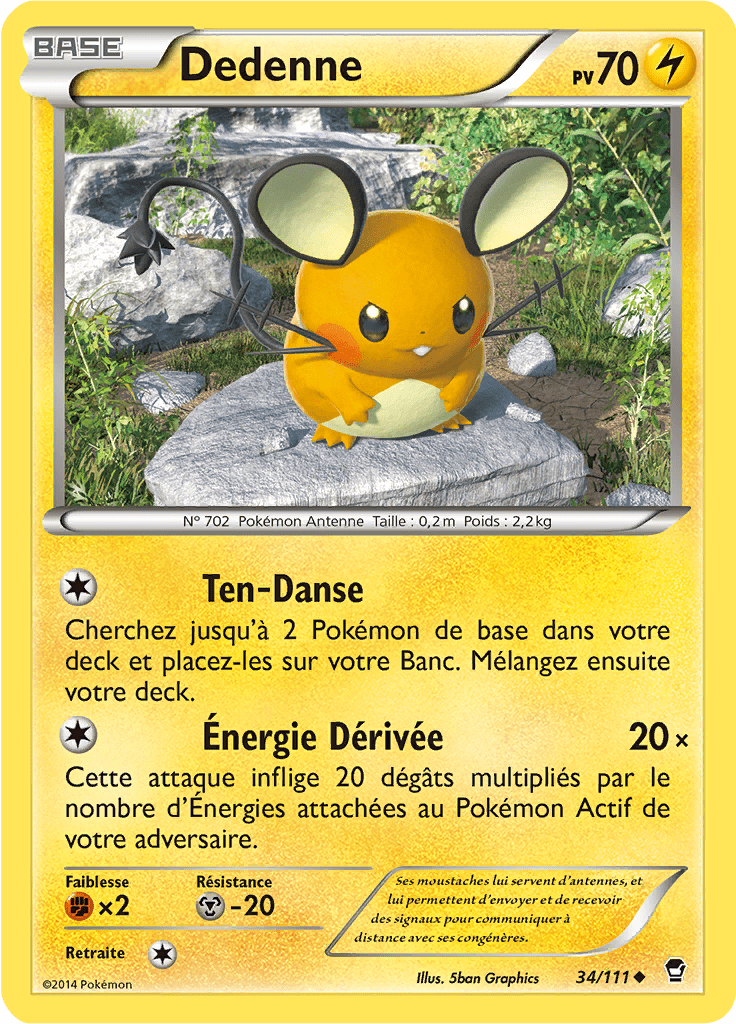 Dedenne - XY Poings Furieux - 034 - Peu commune