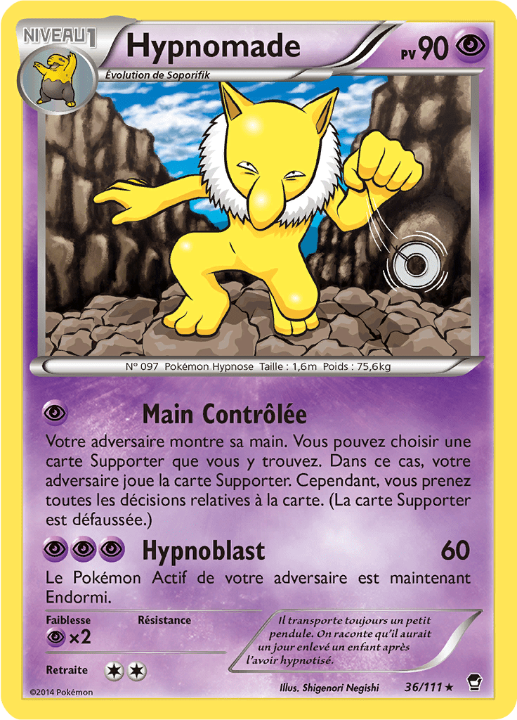 Hypnomade - XY Poings Furieux - 036 - Rare