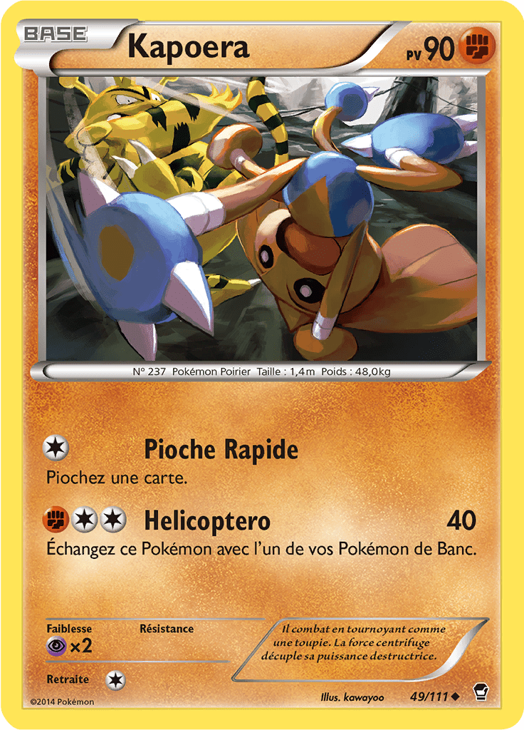 Kapoera - XY Poings Furieux - 049 - Peu commune