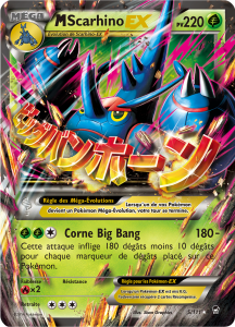 Méga Scarhino - XY Poings Furieux - 005 - Holographique rare EX