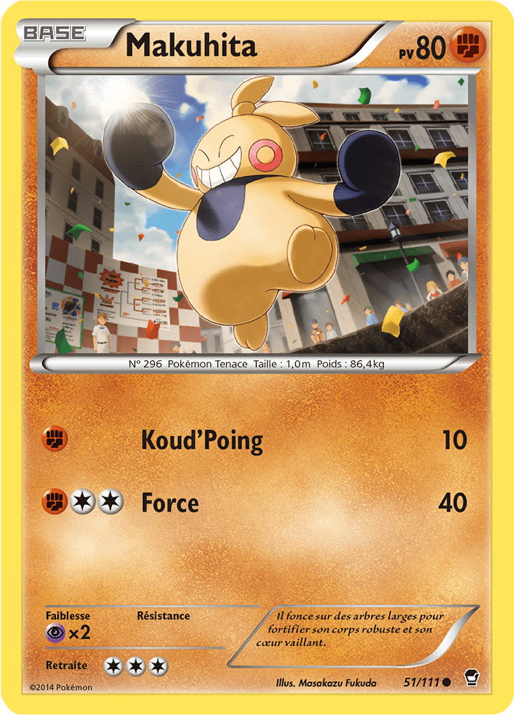 Makuhita - XY Poings Furieux - 051 - Commune