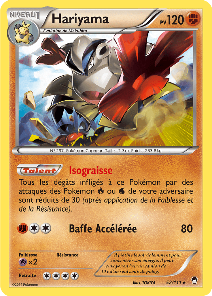 Hariyama - XY Poings Furieux - 052 - Rare