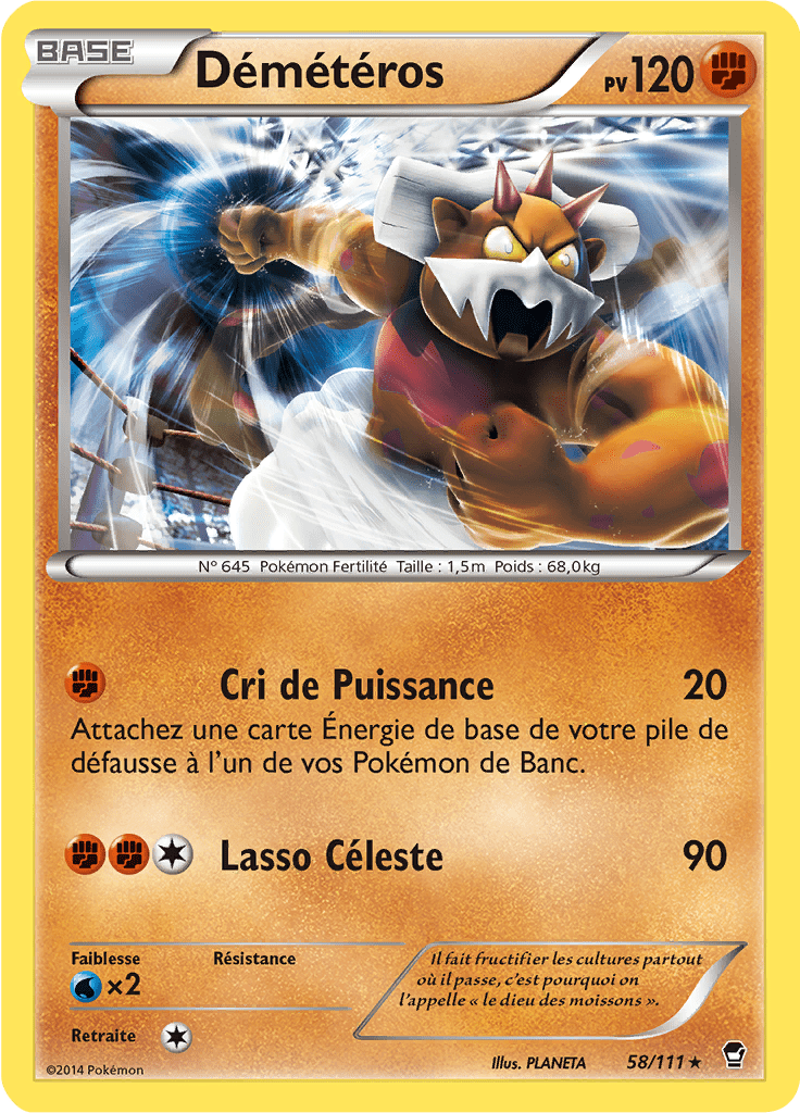 Démétéros - XY Poings Furieux - 058 - Holographique rare