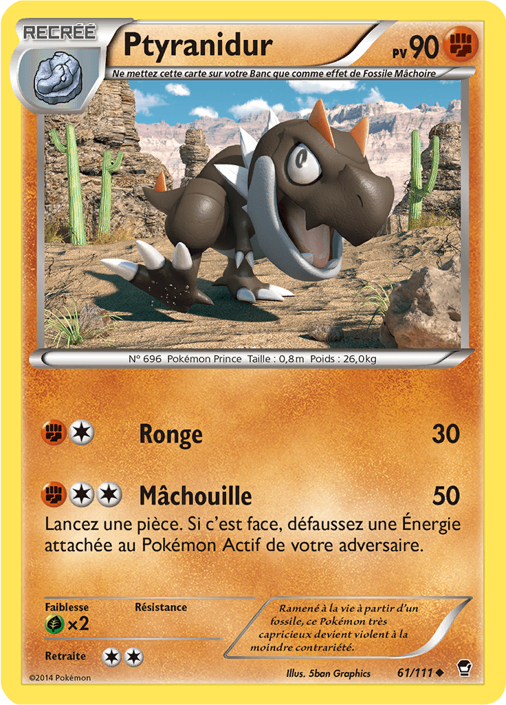 Ptyranidur - XY Poings Furieux - 061 - Peu commune