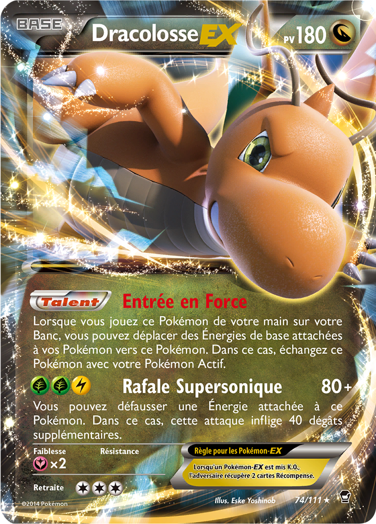 Dracolosse - XY Poings Furieux - 074 - Holographique rare EX