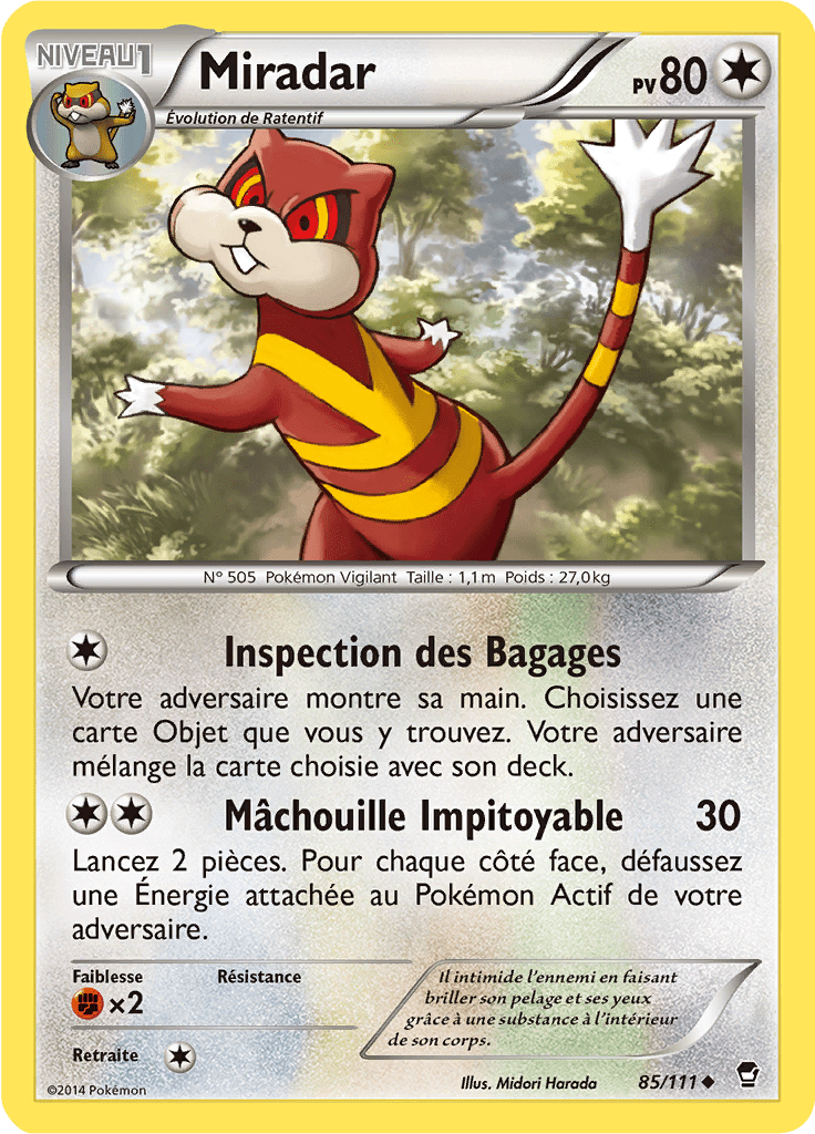 Miradar - XY Poings Furieux - 085 - Peu commune
