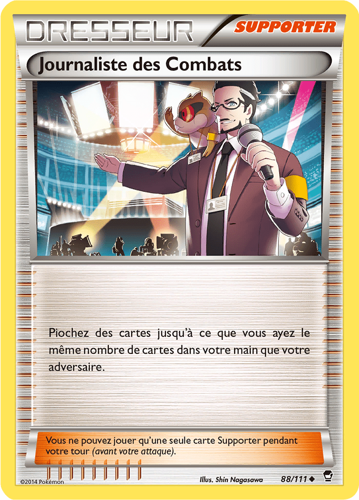 Journaliste des Combats - XY Poings Furieux - 088 - Peu commune