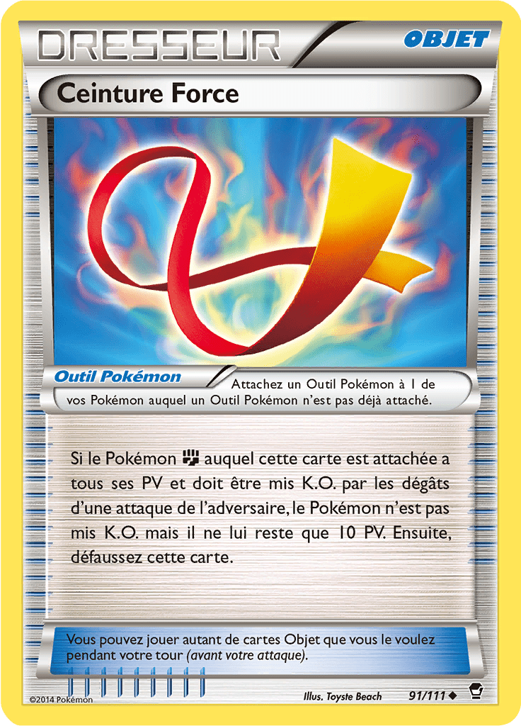 Ceinture Force - XY Poings Furieux - 091 - Peu commune