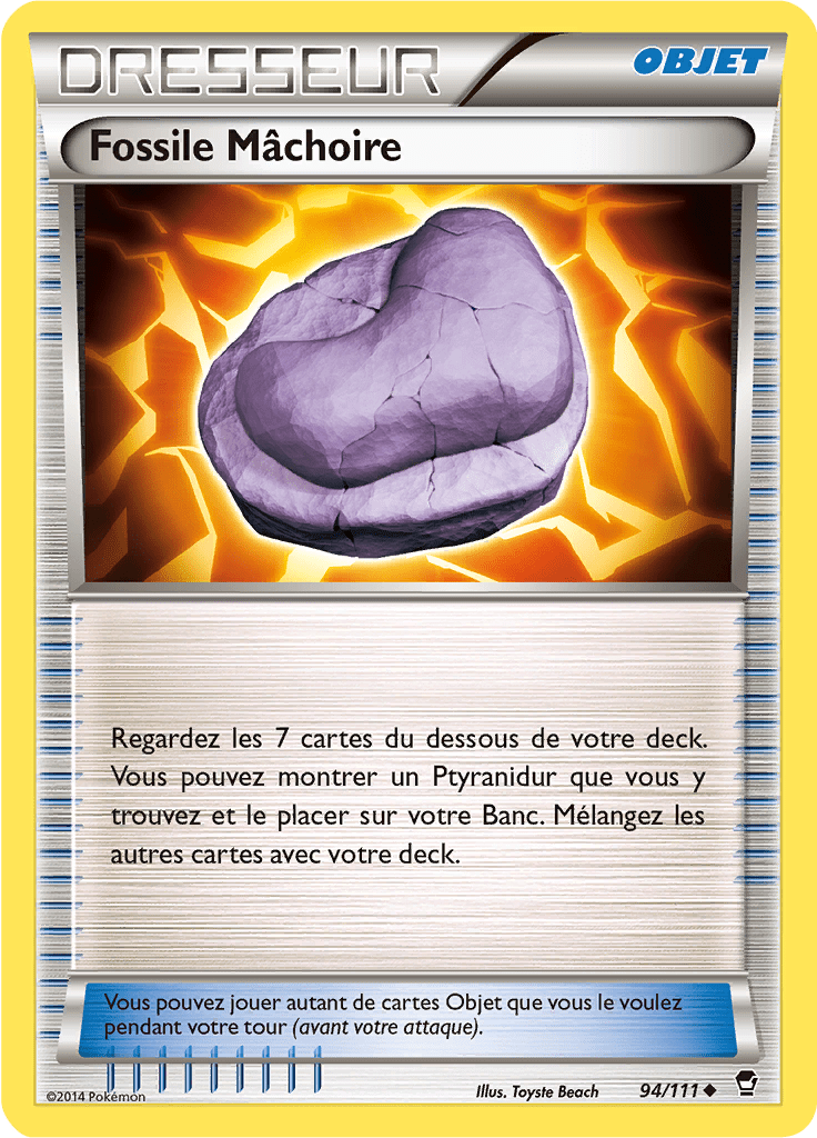 Fossile Mâchoire - XY Poings Furieux - 094 - Peu commune