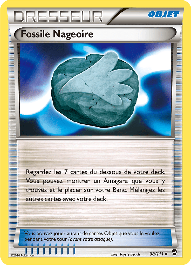 Fossile Nageoire - XY Poings Furieux - 098 - Peu commune