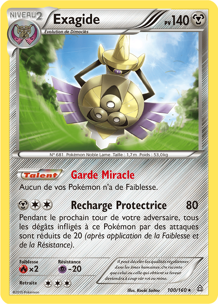 Exagide - XY Primo-Choc - 100 - Holographique rare