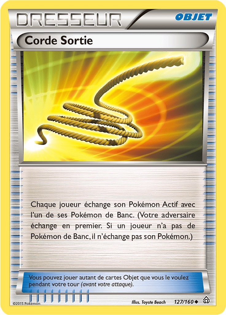 Corde Sortie - XY Primo-Choc - 127 - Peu commune