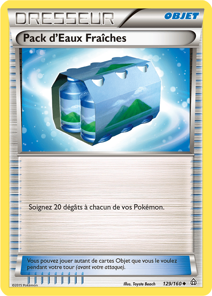 Pack d'Eaux Fraîches - XY Primo-Choc - 129 - Peu commune