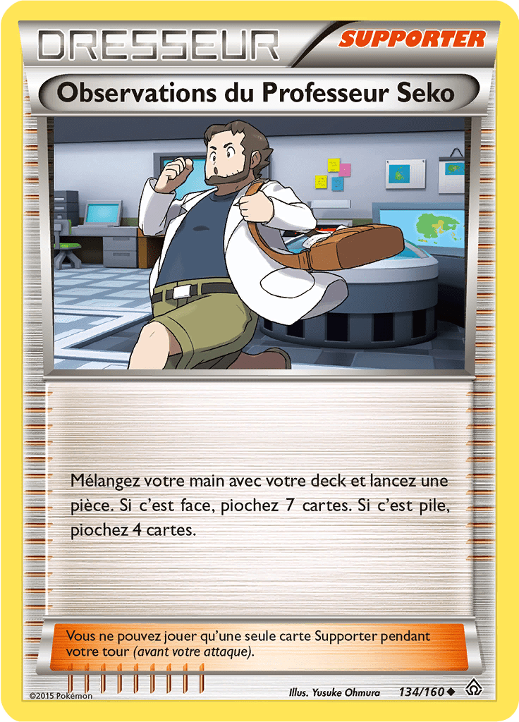 Observations du Professeur Seko - XY Primo-Choc - 134 - Peu commune
